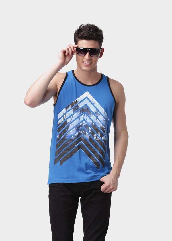 Knitted pure cotton men's vest